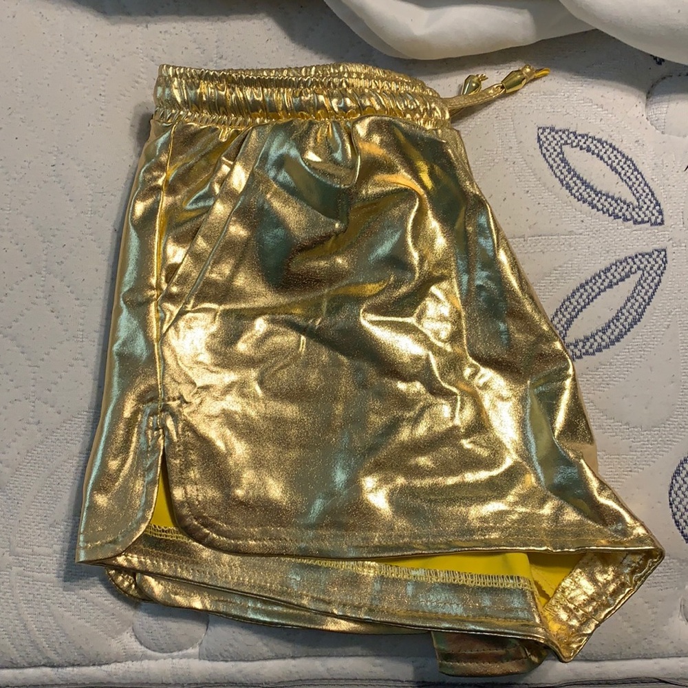 gold shorts